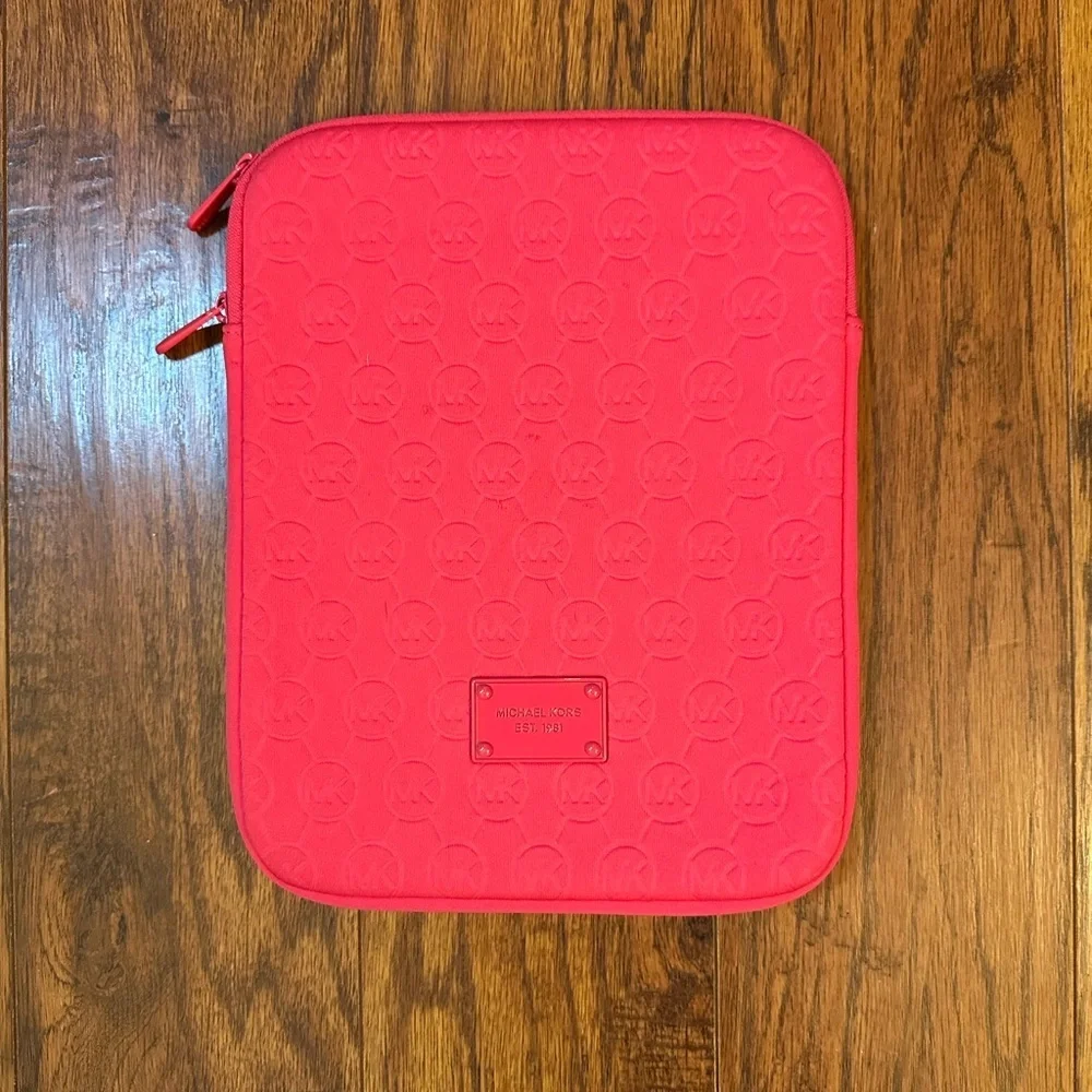 Michael Kors Pink Quilted Tablet Sleeve